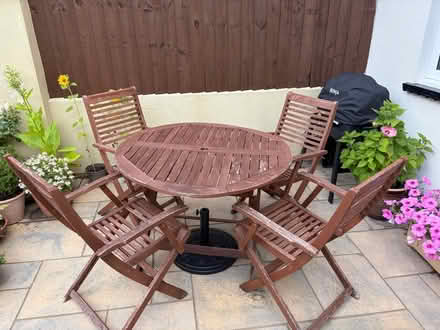 Photo of free Garden Table & 4 chairs (Wallasey CH45) #1