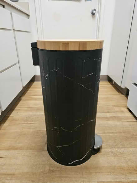 Photo of free Cylindrical Trash Can 25 inches (Fair Oaks and Wolfe) #2