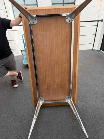 Photo of free Wood Top Table with chrome legs (N7 9DP) #4