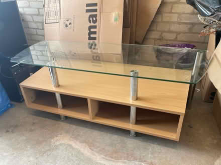 Photo of free Glass TV Stand (Netherfield, Kendal LA9) #1
