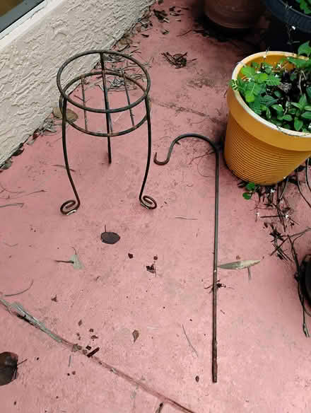 Photo of free Wrought iron flowerpot holder (Indian River County) #1