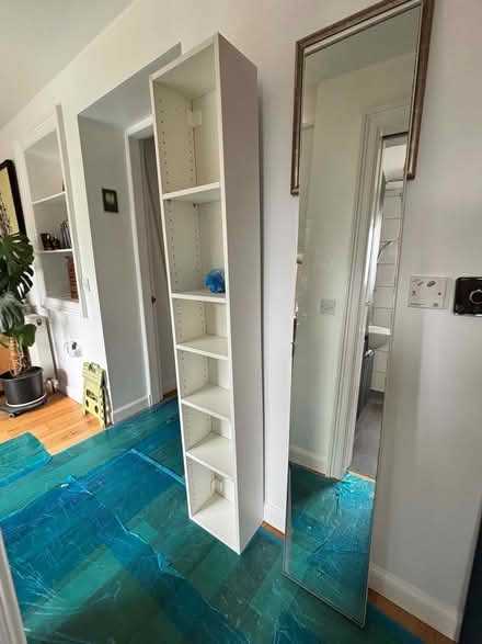 Photo of free White IKEA shelf unit/mirror bathroom cabinet (Portobello EH15) #1