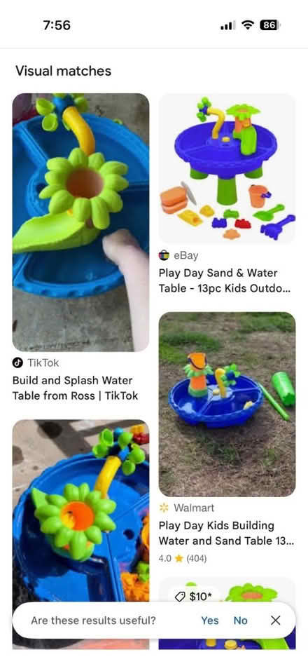 Photo of free Blue Sand and Water Table (1075 Valencia Avenue) #4