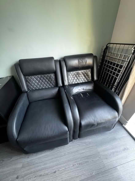 Photo of free Two leather like recliner chairs (WN4) #1