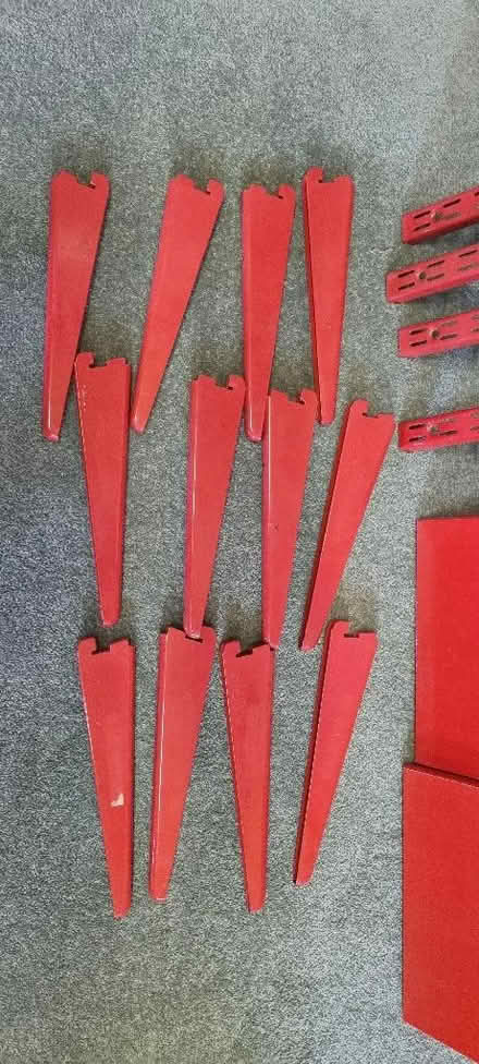 Photo of free Red shelving with uprights and brackets (Sockbridge CA10) #2