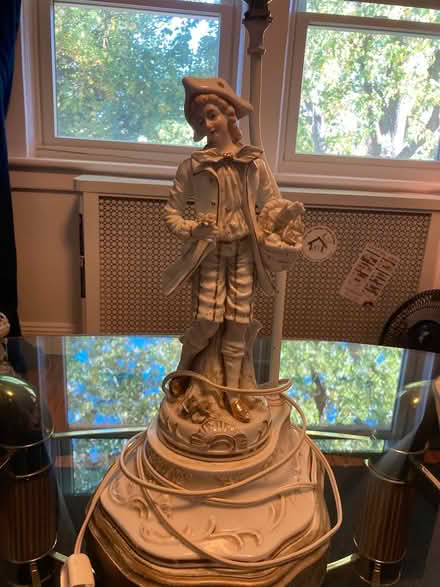 Photo of free Porcelain Victorian figurine lamps (Albertson, NY) #2