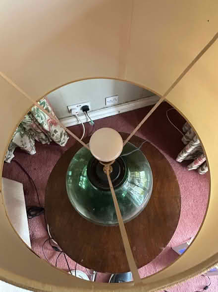 Photo of free Lamp and shade (green glass) (High Barnet EN5) #2