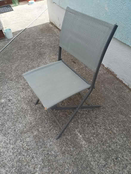 Photo of free 2 x fold up patio chairs (Maynooth, near train station) #1