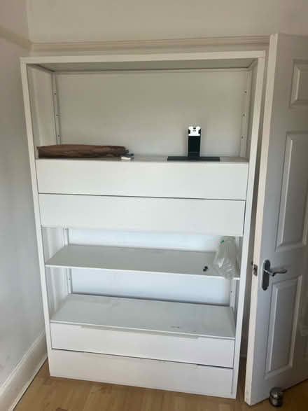 Photo of free Metal Bookshelf with draws (North Acton W30JG) #1