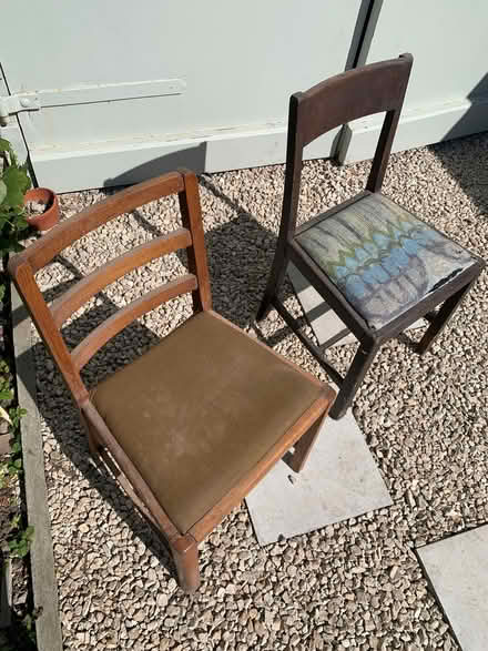 Photo of free Two old, very sturdy wooden chairs. (Southsea PO4) #1