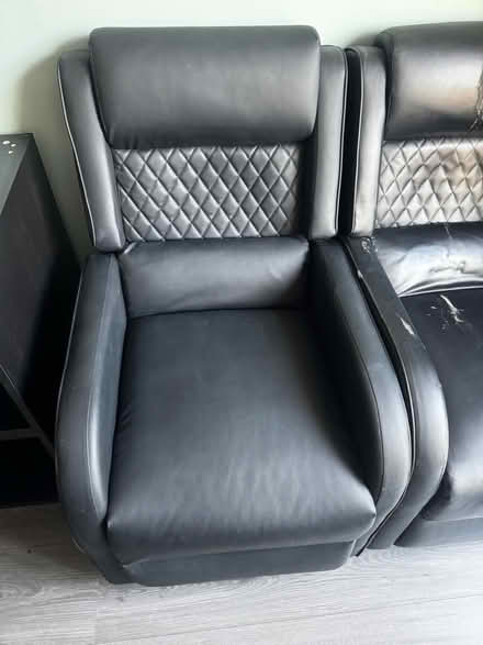 Photo of free Two leather like recliner chairs (WN4) #3