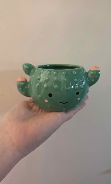 Photo of free Small cactus design plant pot (Stroud GL5) #1