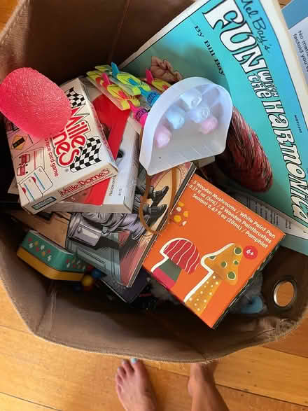 Photo of free Felt box of kid toys (Lower Piedmont) #1