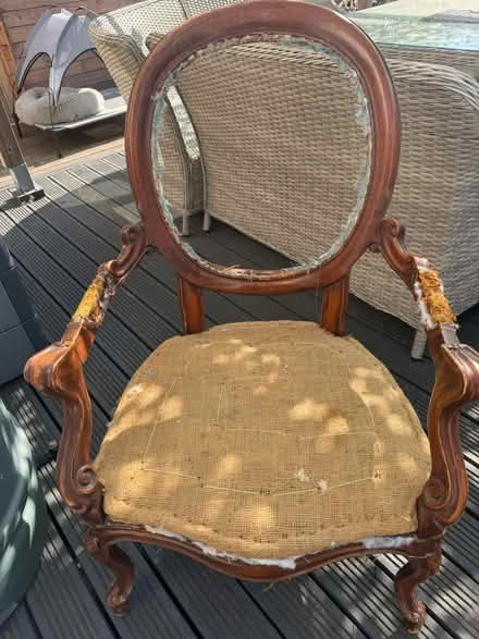 Photo of free Antique chair for reupholstery (Sidcup DA15) #1