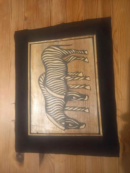 Photo of free Cloth zebra painting (S12 Gleadless) #1