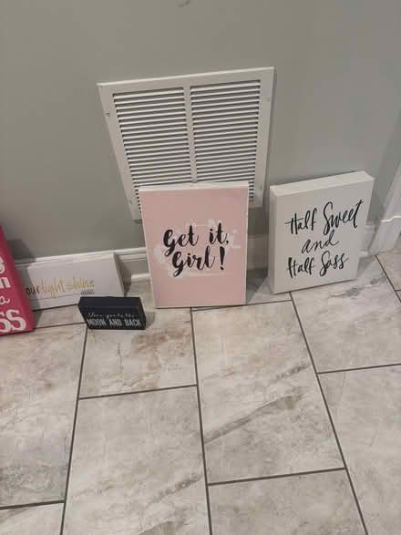 Photo of free 7 wooden signs (Wildwood Bethesda, md) #1