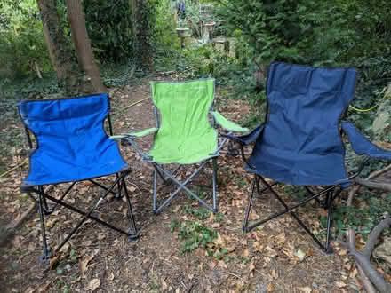 Photo of free Three canvas picnic chairs (Springfield SY2) #1