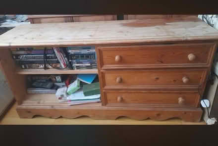 Photo of free Pine unit with drawers and shelf (Havant PO9) #1