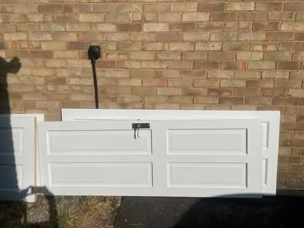 Photo of free Four white doors with handles (Monks Risborough HP27) #1