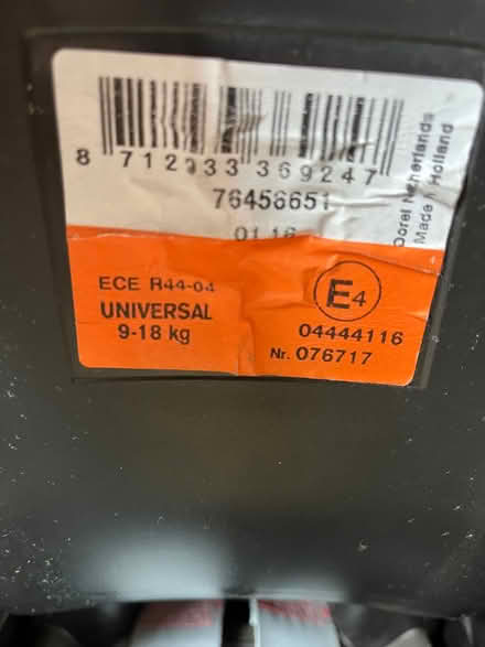 Photo of free Child car seat (Newbury RG20) #4