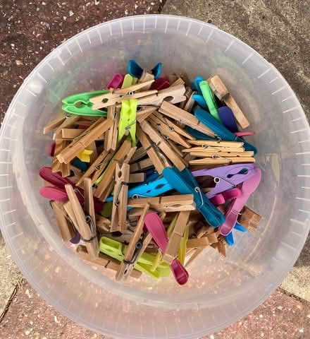 Photo of free Clothes pegs: wood and plastic (Barton OX3) #1