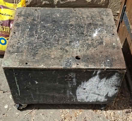 Photo of free Old Wooden Box on Wheels (Kings Sutton OX17) #2