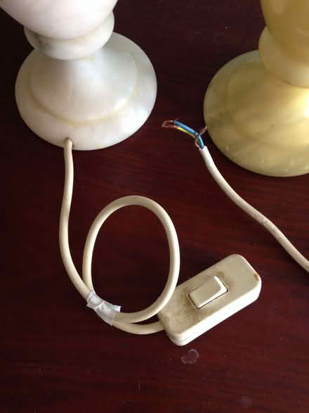 Photo of free Pair of lamp stands - marble? (Oakridge RG21) #3