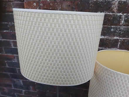 Photo of free Ikea High/Low Lamps with Cream Oval Shades (Bewbush RH11) #2