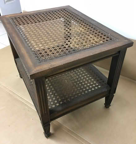 Photo of free Wicker table (Foster & California Ave) #2