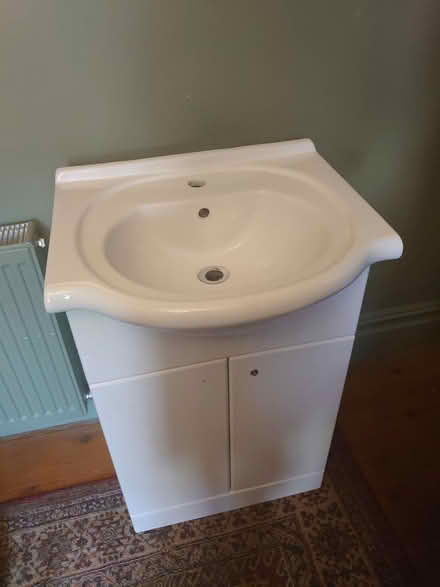 Photo of free Bathroom sink and cupboard (Teignmouth TQ14) #1