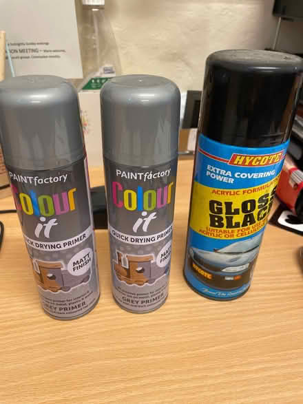 Photo of free Silver and black spray paint (Egremont CH44) #1