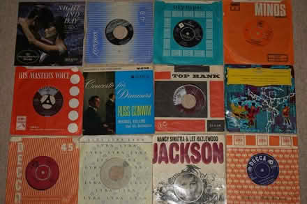 Photo of free 64 vinyl 45 rpm "oldies" singles (Bramley) #1