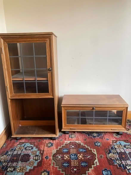 Photo of free Tv and music system cabinets (Hanging Heaton ,Dewsbury) #1