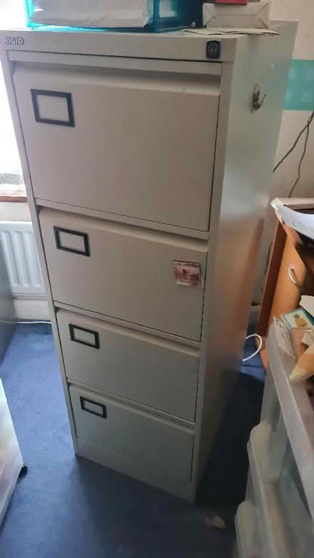 Photo of free Four drawer RIGID brand metal filing cabinet (Horwich BL6) #2