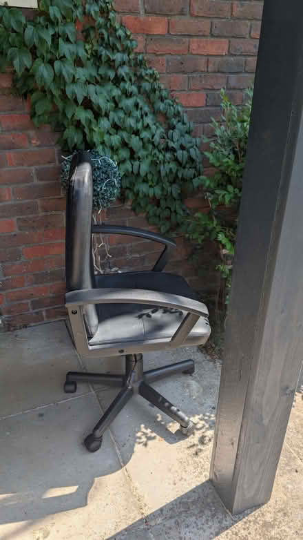 Photo of free Argos Home Brixham Faux Leather Office Chair - Black (Wymington NN10) #1