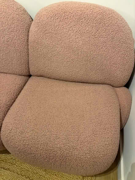 Photo of free Pink 3 seater sofa (Marylebone W1U) #2