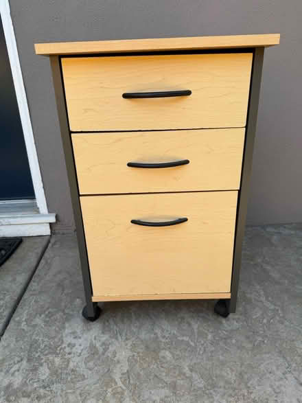 Photo of free Small file cabinet on rollers (Monta Loma Mountain View) #1