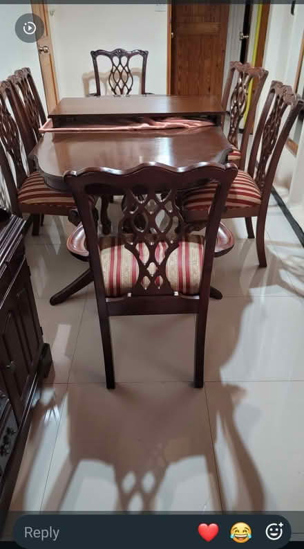Photo of free Breakfront and dining room set (Hughenden) #1