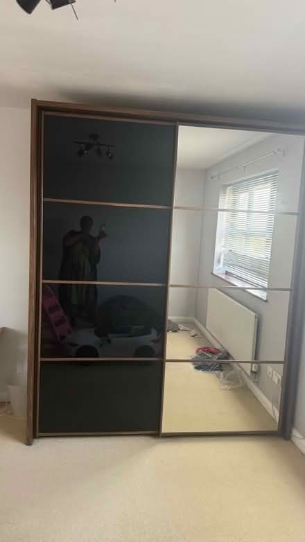Photo of free Double sliding wardrobe - mirrored (Corringham SS17) #2