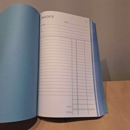 Photo of free NEW Unused carbon duplicate invoice book (Liss Forest GU33) #2
