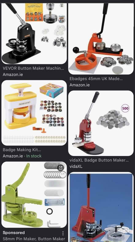 Photo of Badge / Button maker / making kit (Rathgar) #1