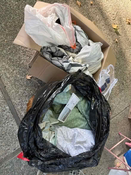 Photo of free Queen sz comforters and bed linens (1075 Valencia Avenue) #1