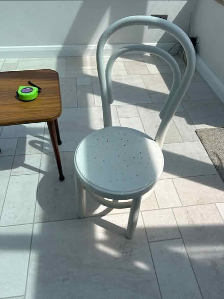 Photo of free Small low wooden chair child size (LE6 Groby Leicester) #1