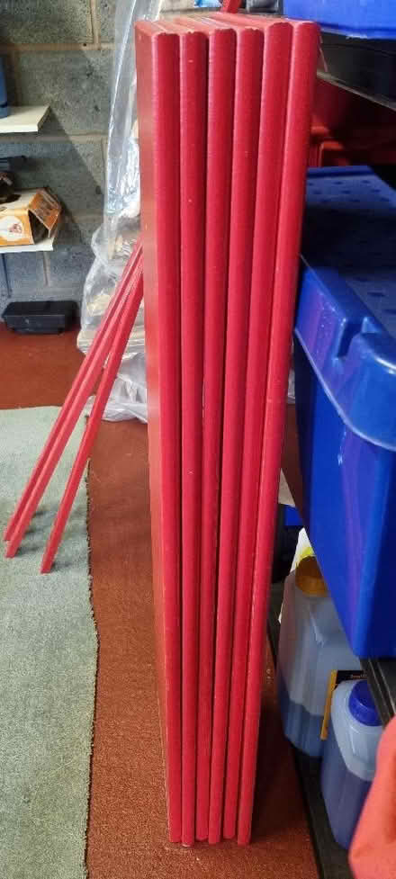 Photo of free Red shelving with uprights and brackets (Sockbridge CA10) #1