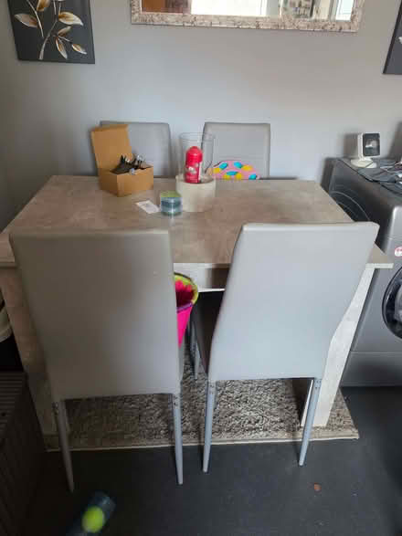 Photo of free Grey table and 4 chairs (Mile Oak BN41) #1