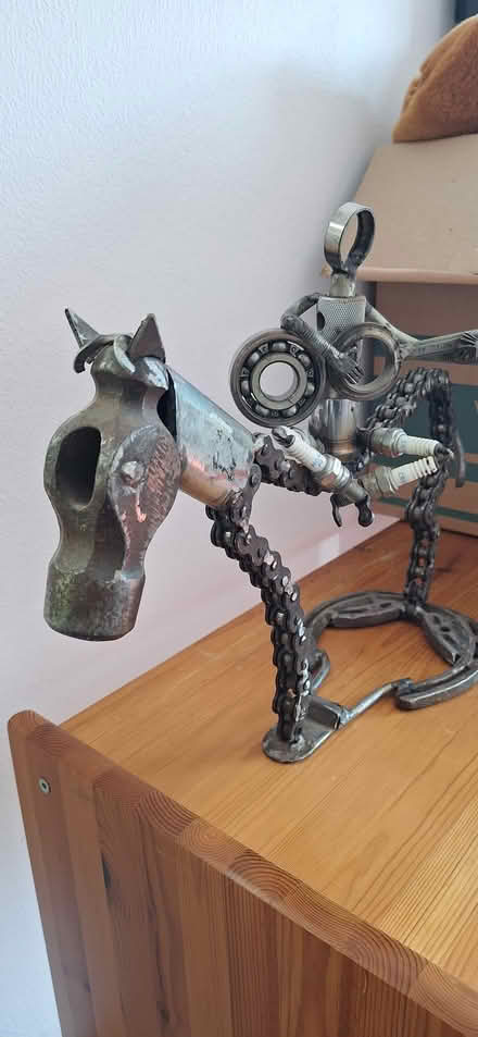 Photo of free Metal horse sculpture (South Green CM11) #2