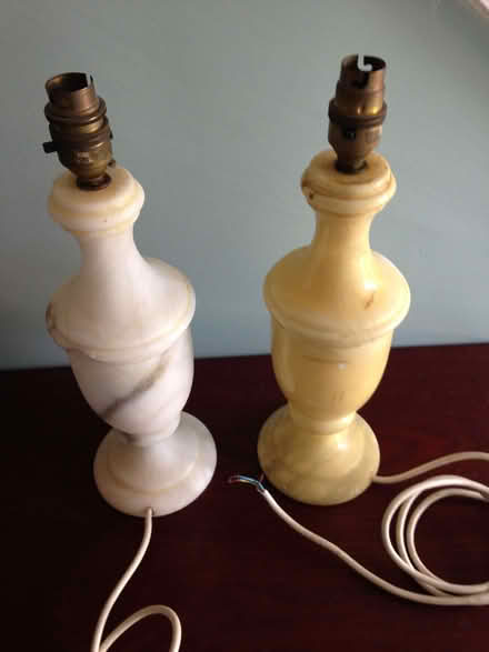 Photo of free Pair of lamp stands - marble? (Oakridge RG21) #1