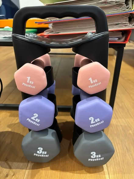 Photo of free Dumbbells with stands (2x 1, 2, 3kg) (White City W12) #2