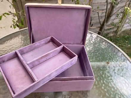 Photo of free fabric covered jewellery box (Cogges OX28) #3