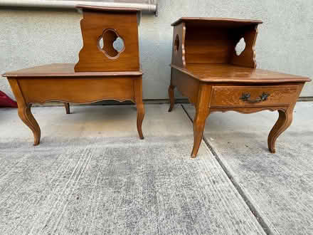 Photo of free Two Bedside Tables with Drawers (Sunnyvale Cherry Chase) #1
